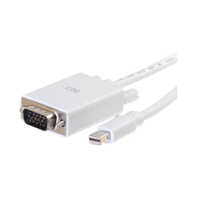 C2G 3ft (0.9m) Mini DisplayPort Male to VGA Male Active Adapter Cable, White — Being Shipped