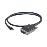 C2G 3ft (0.9m) Mini DisplayPort Male to VGA Male Active Adapter Cable, Black — Being Shipped