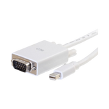 C2G 6ft (1.8m) Mini DisplayPort Male to VGA Male Active Adapter Cable, White — Being Shipped