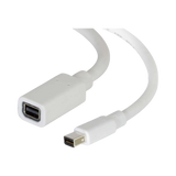 C2G 6ft (1.8m) Mini DisplayPort Extension Cable M/F, White — Being Shipped