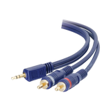 C2G 6ft (1.8m) Velocity One 3.5mm Stereo Male to Two RCA Stereo Male Y-Cable — Being Shipped