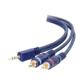 C2G 6ft (1.8m) Velocity One 3.5mm Stereo Male to Two RCA Stereo Male Y-Cable — Being Shipped