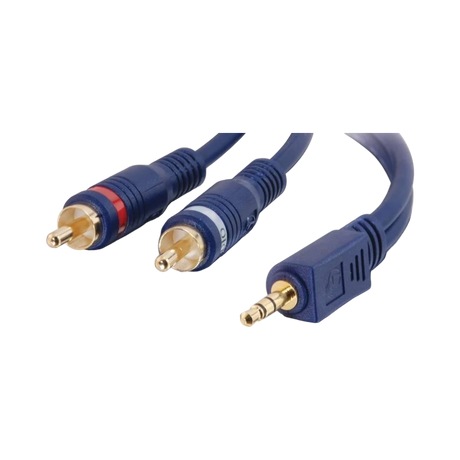 C2G 6ft (1.8m) Velocity One 3.5mm Stereo Male to Two RCA Stereo Male Y-Cable — Being Shipped