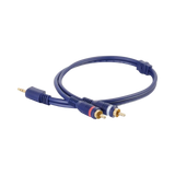 C2G 6ft (1.8m) Velocity One 3.5mm Stereo Male to Two RCA Stereo Male Y-Cable — Being Shipped