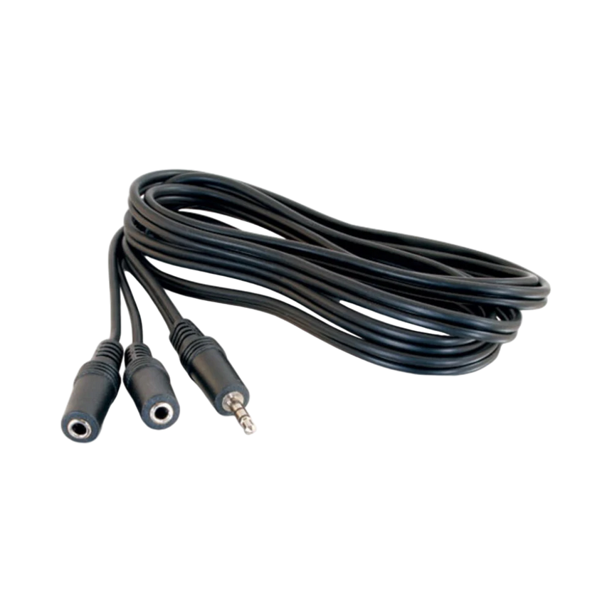 C2G 6ft (1.8m) One 3.5mm Stereo Male to Two 3.5mm Stereo Female Y-Cable — Being Shipped