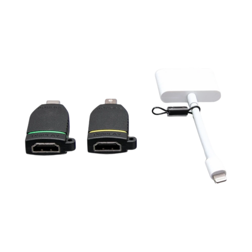 C2G Universal 4K HDMI Adapter Ring with Color Coded Mini DisplayPort, USB-C, and Lightning — Being Shipped