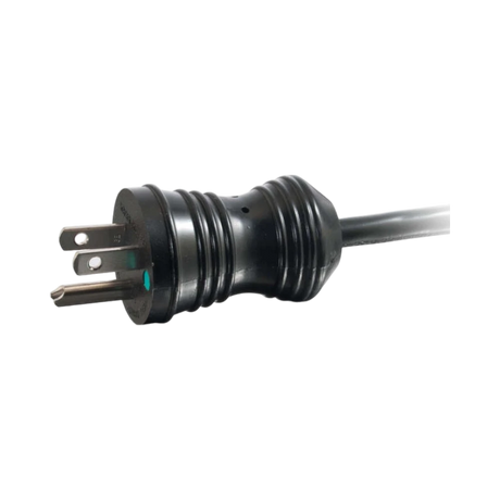 C2G 6ft (1.8m) 18 AWG Coiled Hospital Grade Power Cord (NEMA 5-15P to IEC320C13) (TAA Compliant), Black — Being Shipped