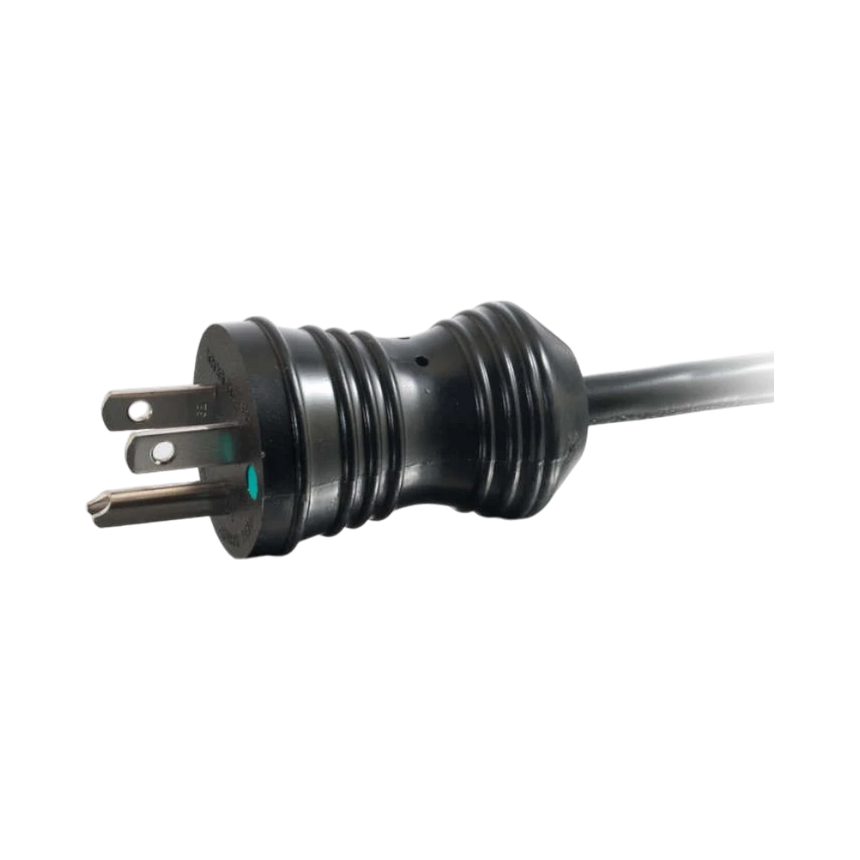 C2G 6ft (1.8m) 18 AWG Coiled Hospital Grade Power Cord (NEMA 5-15P to IEC320C13) (TAA Compliant), Black — Being Shipped
