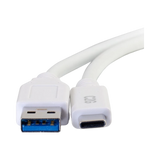 C2G 3ft (0.9m) USB-C to USB-A 3.2 Gen 1 (5Gbps) Cable M/M, White — Being Shipped