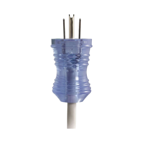 C2G 2ft (0.6m) 16 AWG Hospital Grade Power Cord (NEMA 5-15P to IEC320C13R), Gray with Clear Connectors (TAA Compliant) — Being Shipped