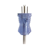 C2G 15ft (4.6m) 16 AWG Hospital Grade Power Cord (NEMA 5-15P to IEC320C13R), Gray with Clear Connectors (TAA Compliant) — Being Shipped