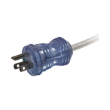 C2G 15ft (4.6m) 16 AWG Hospital Grade Power Cord (NEMA 5-15P to IEC320C13R), Gray with Clear Connectors (TAA Compliant) — Being Shipped
