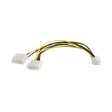 C2G 10in One 6-pin PCI Express to Two 4-pin Molex Power Adapter Cable — Being Shipped