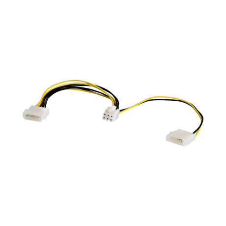 C2G 10in One 6-pin PCI Express to Two 4-pin Molex Power Adapter Cable — Being Shipped