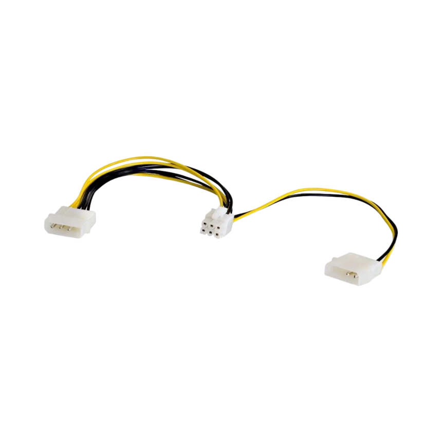 C2G 10in One 6-pin PCI Express to Two 4-pin Molex Power Adapter Cable — Being Shipped