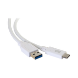 C2G 10ft (3m) USB-C to USB-A 3.2 Gen 1 (5Gbps) Cable M/M, White — Being Shipped