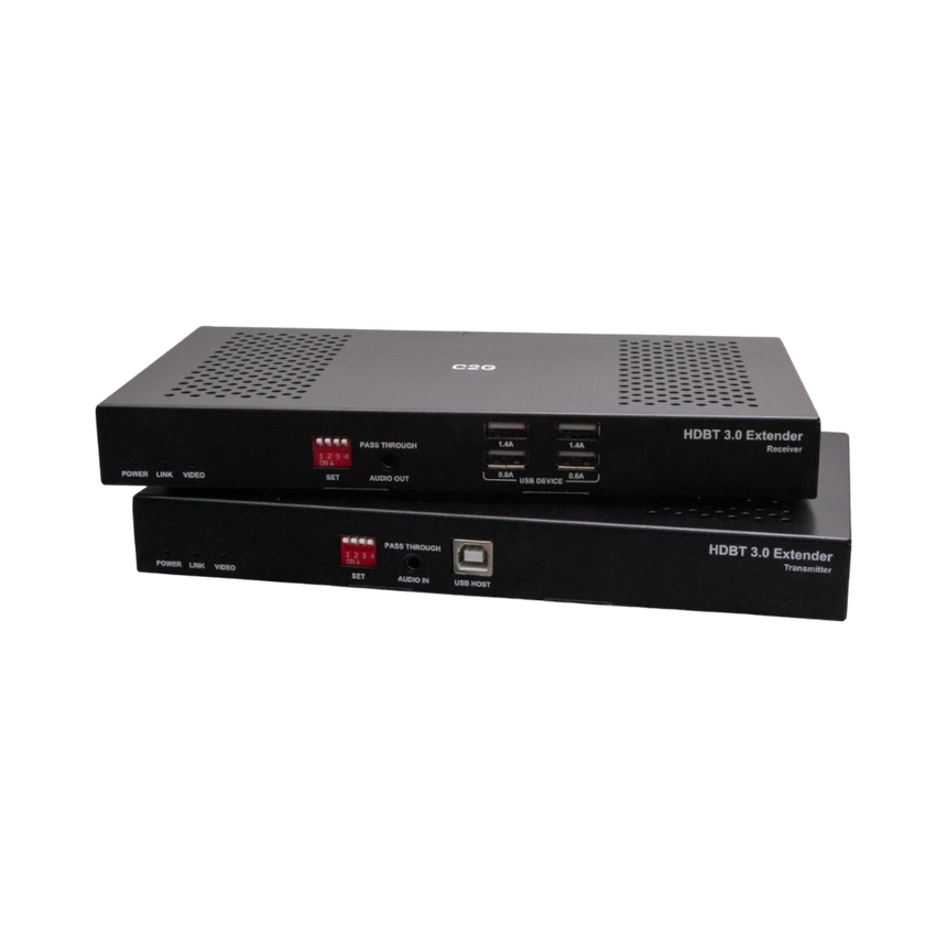 C2G HDMI HDBaseT + USB-B to A + RS232 Over Cat Extender Box TX to Box RX (18Gbps) 4K 60Hz up to 328ft — Being Shipped