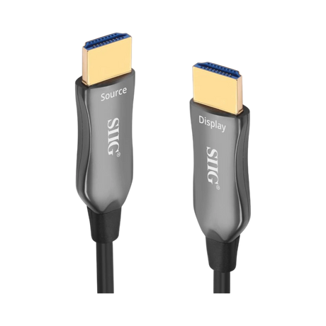 SIIG 4K HDMI AOC Cable, 60m(196ft), 4K@60Hz- 18Gbps, Active Optical Cable — Being Shipped