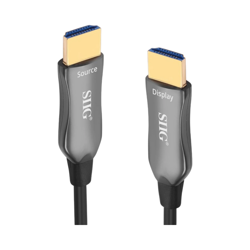 SIIG 4K HDMI AOC Cable, 60m(196ft), 4K@60Hz- 18Gbps, Active Optical Cable — Being Shipped