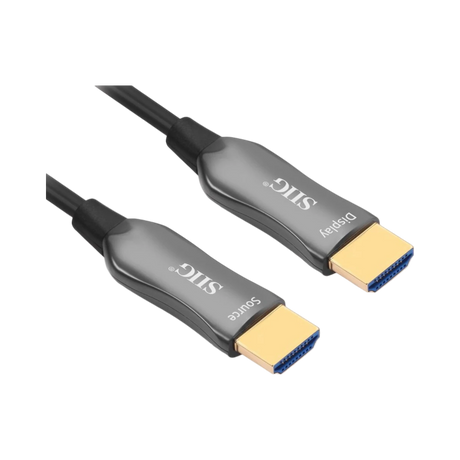 SIIG 4K HDMI AOC Cable, 60m(196ft), 4K@60Hz- 18Gbps, Active Optical Cable — Being Shipped