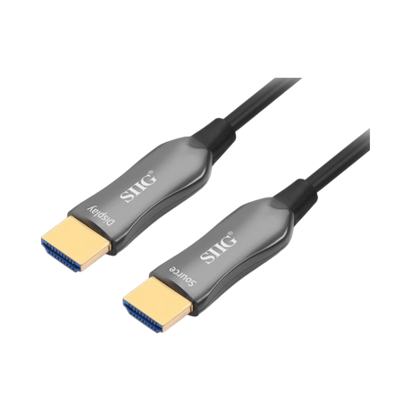 SIIG 4K HDMI AOC Cable, 60m(196ft), 4K@60Hz- 18Gbps, Active Optical Cable — Being Shipped