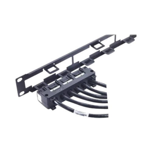 APC Data Distribution Cable, CAT6 UTP CMR 6XRJ-45 Black, 19FT (5.7M) — Being Shipped