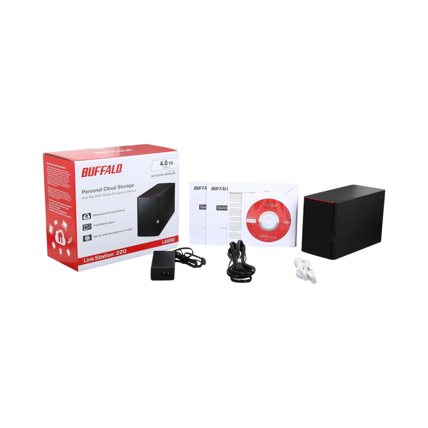 Buffalo 4TB LinkStation 220 Personal Cloud Storage NAS Drive (2 x 2TB) — Being Shipped