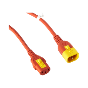 APC 3ft Electric Color Coded Locking Power Cable (Orange) — Being Shipped