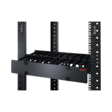APC NetShelter Cable Management, Horizontal Cable Manager, 2U, with Cable Tie, Single Side with Cover, 482 x 89 x 165 mm — Being Shipped