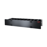 APC NetShelter Cable Management, Horizontal Cable Manager, 2U, with Cable Tie, Single Side with Cover, 482 x 89 x 165 mm — Being Shipped
