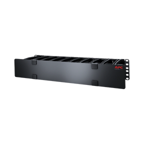 APC NetShelter Cable Management, Horizontal Cable Manager, 2U, with Cable Tie, Single Side with Cover, 482 x 89 x 165 mm — Being Shipped