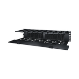 APC NetShelter Cable Management, Horizontal Cable Manager, 2U, with Cable Tie, Single Side with Cover, 482 x 89 x 165 mm — Being Shipped
