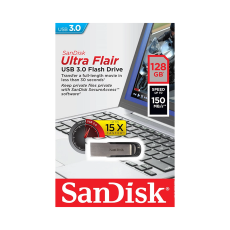 SanDisk Ultra Flair 128GB USB 3.0 Flash Drive — Being Shipped