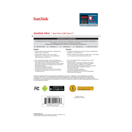 SanDisk Ultra Dual Drive 64GB USB-C Flash Drive — Being Shipped