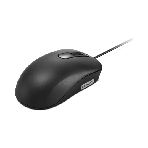 Lenovo USB-A 1000 DPI Basic Wired Mouse (Black) — Being Shipped