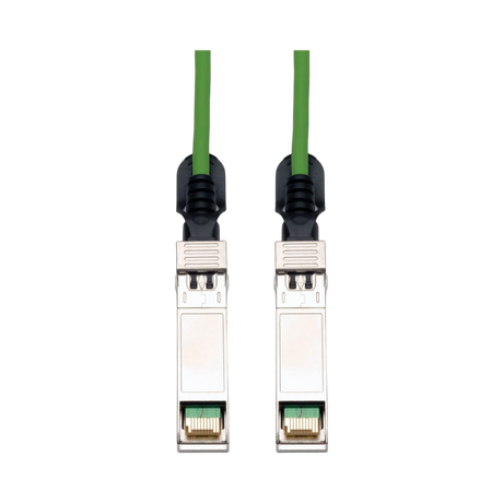 Tripp Lite SFP+ 10Gbase-CU Passive Twinax Copper Cable, SFP-H10GB-CU1M Compatible, Green, 1M (3.28 ft.) — Being Shipped