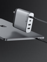 ALOGIC 100W Rapid Power 4-Port USB PD GaN Charger (Space Gray) — Being Shipped