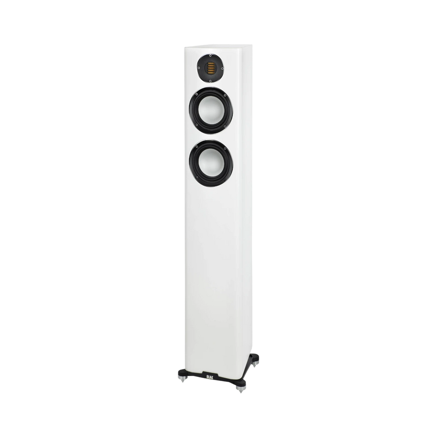 ELAC Carina FS247.4 Floorstanding Speaker (Satin White, Single) — Being Shipped