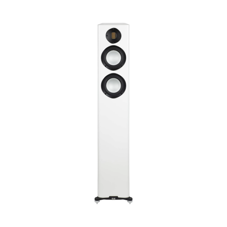 ELAC Carina FS247.4 Floorstanding Speaker (Satin White, Single) — Being Shipped