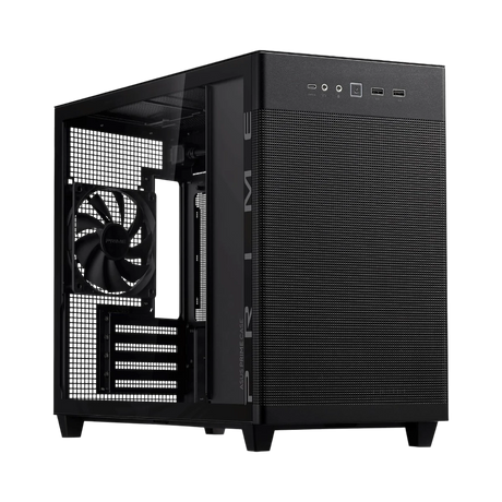 ASUS Prime AP201 Micro-ATX Case (Black, Tempered Glass) — Being Shipped