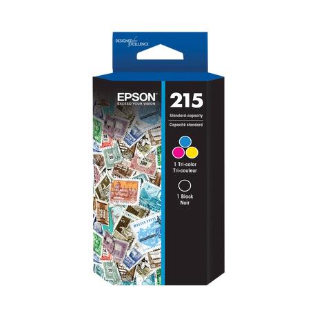 Epson T215 DuraBrite Ultra Standard Capacity Black & Color Ink Cartridge Combo Pack — Being Shipped