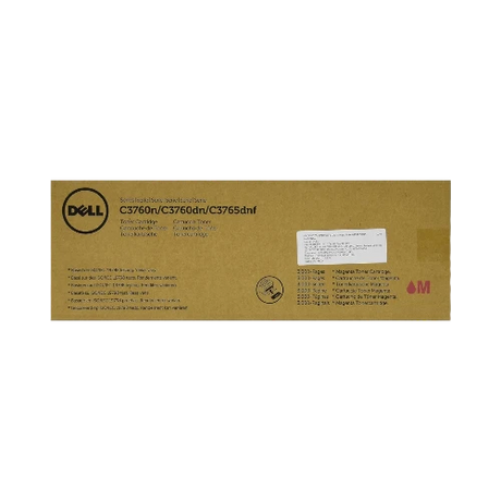 Dell Magenta Toner 3000 Pages Standard Yield for C3760n/dn/3765dnf Printers — Being Shipped