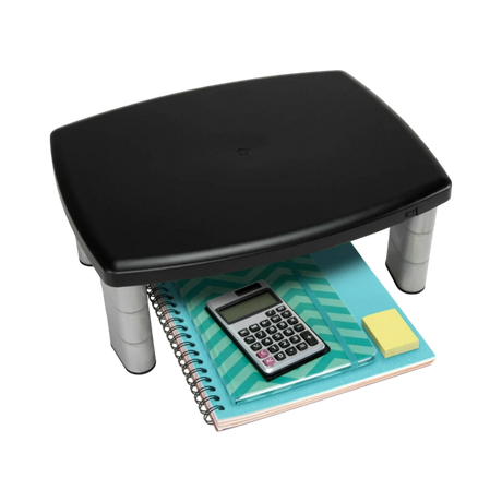 3M MS80B Adjustable Monitor Stand (Black/Silver) — Being Shipped