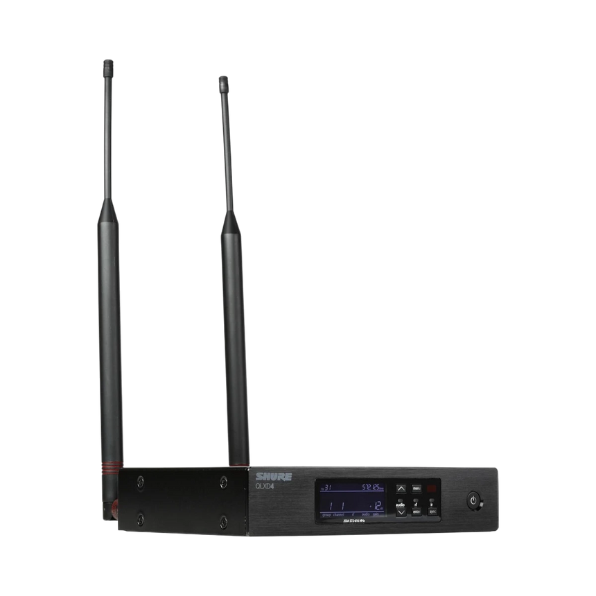 Shure QLXD4 Digital Wireless Receiver (J50A: 572 to 608 + 614 to 616 MHz) — Being Shipped