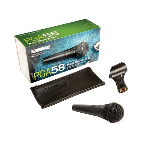 Shure PGA58-LC Cardioid Dynamic Vocal Microphone — Being Shipped