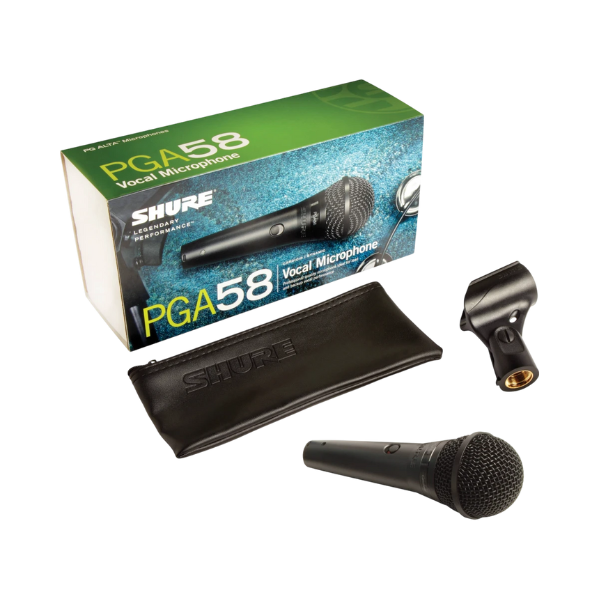 Shure PGA58-LC Cardioid Dynamic Vocal Microphone — Being Shipped