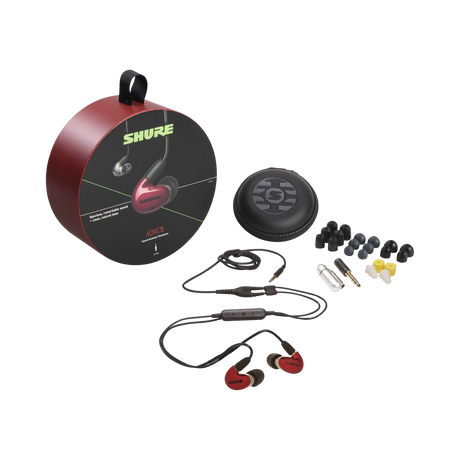 Shure AONIC 5 Sound-Isolating Earphones (Red) — Being Shipped