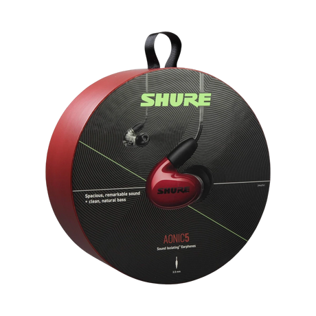 Shure AONIC 5 Sound-Isolating Earphones (Red) — Being Shipped