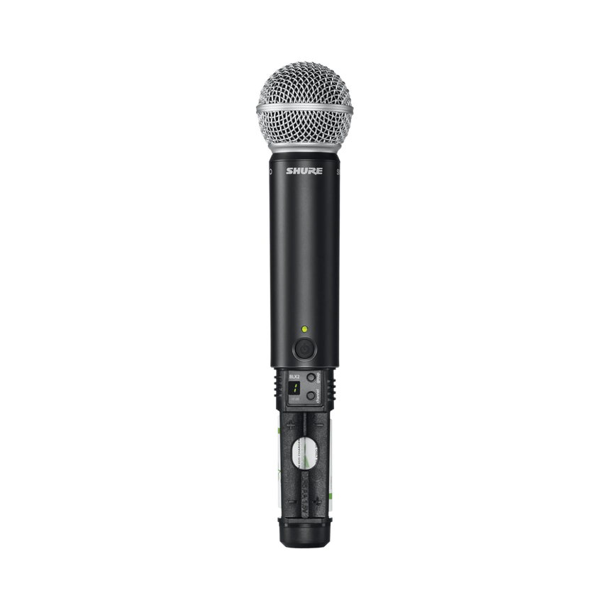 Shure BLX24/SM58 Wireless Handheld Microphone System with SM58 Capsule (H11: 572 to 596 MHz) — Being Shipped