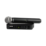 Shure BLX24/SM58 Wireless Handheld Microphone System with SM58 Capsule (H11: 572 to 596 MHz) — Being Shipped